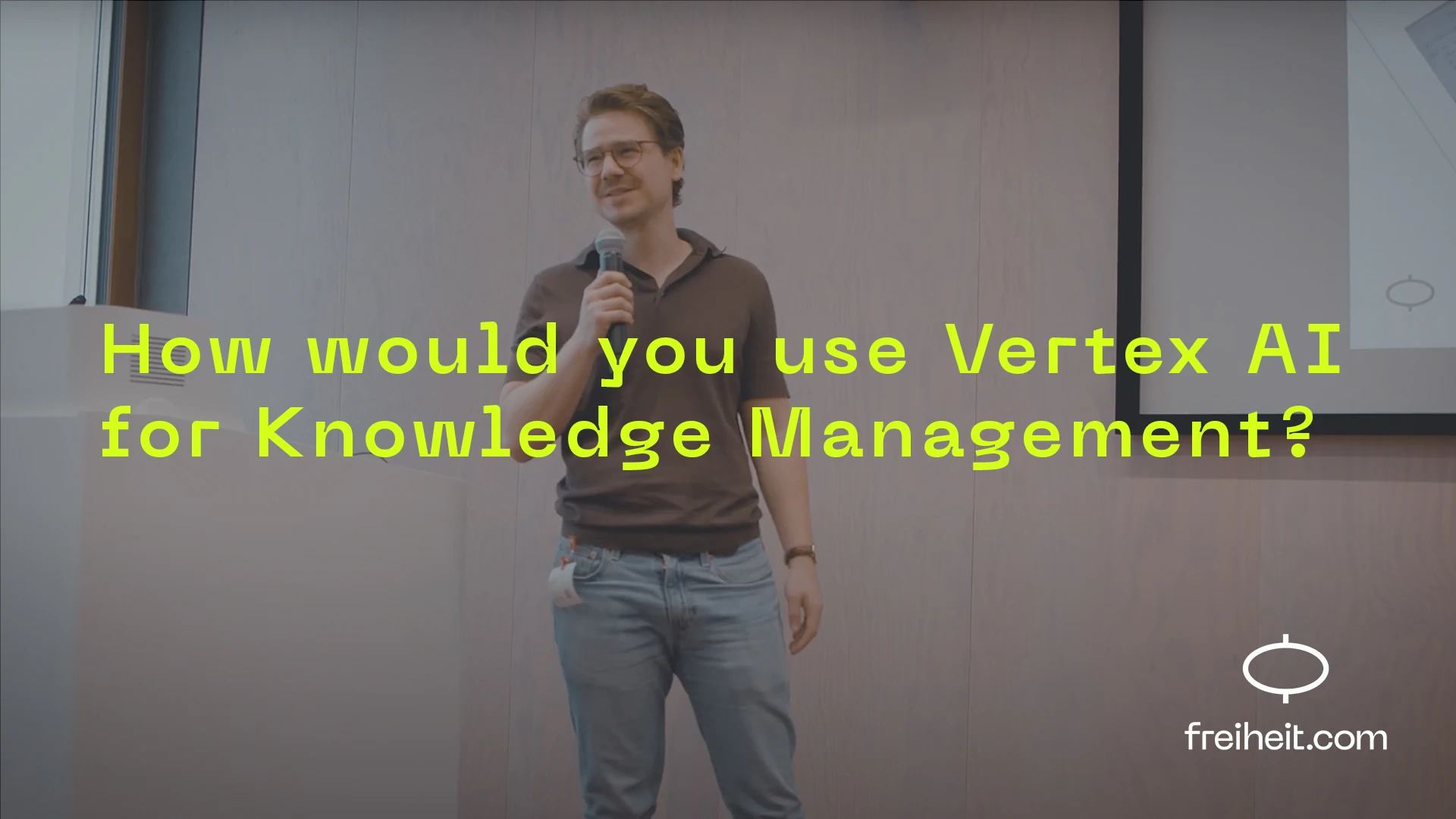 freiheit.com shared how they use AI for Knowledge Management in a workshop at a Google event