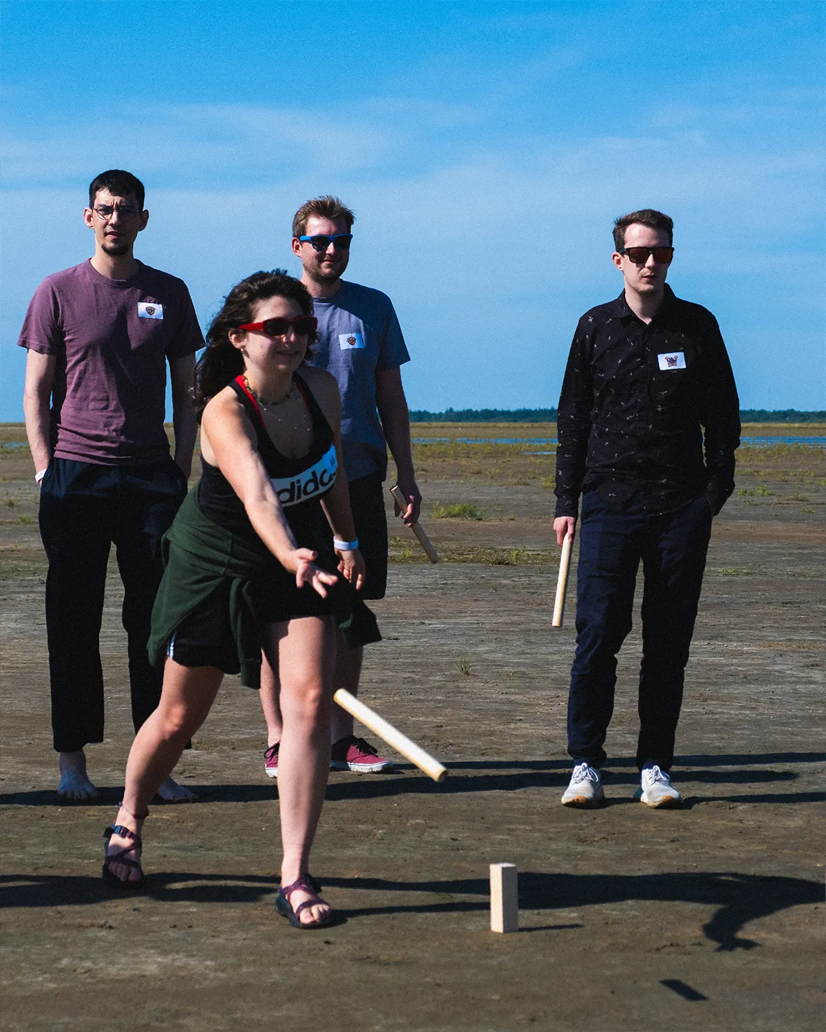 freiheit.com members play Kubb at their summer event