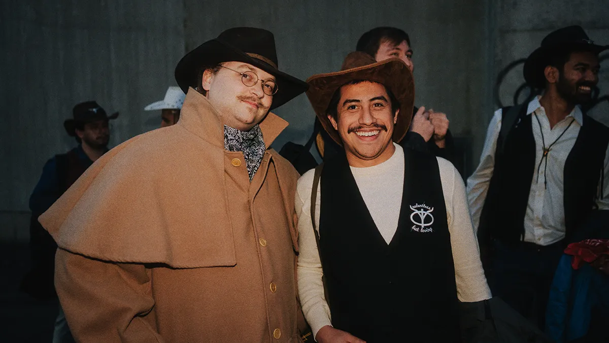 freiheit.com members at the beginning of the xmas party 2025