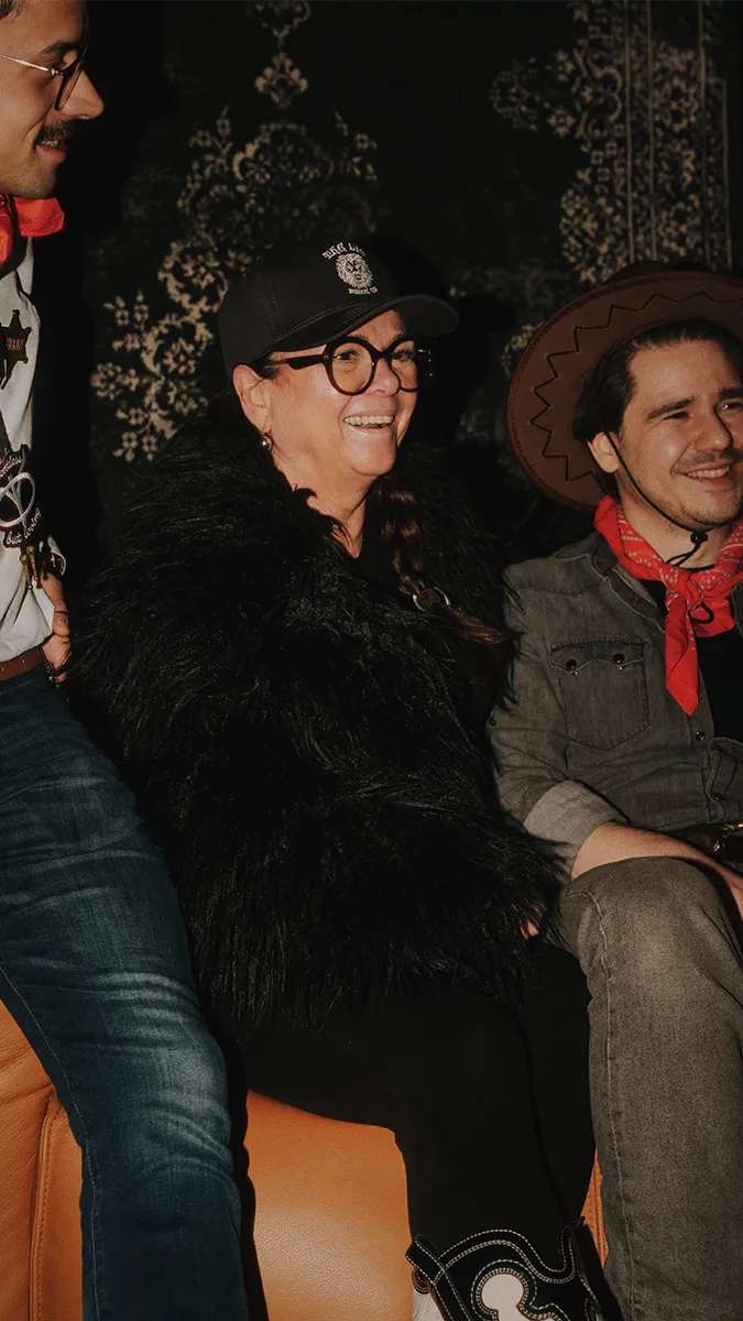 freiheit.com members make photos at the xmas party the photo booth