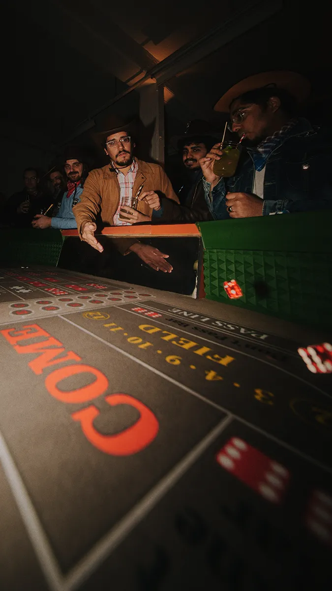 freiheit.com members play games at the xmas party