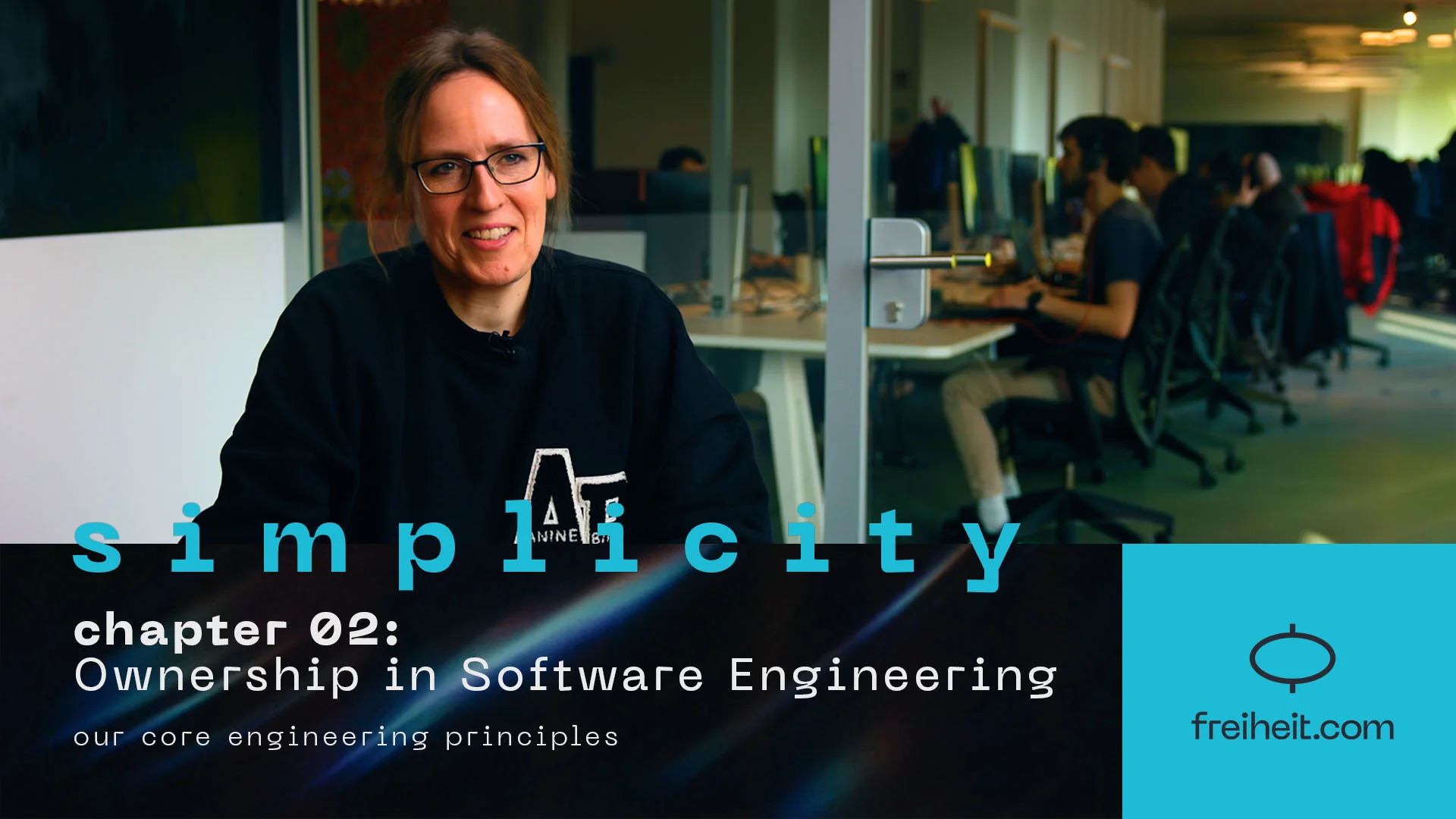 A freiheit.com engineers is talking about one of our Core Engineering Principles|simplicity