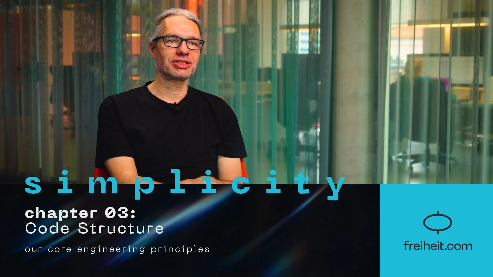 A freiheit.com engineers is talking about one of our Core Engineering Principles|simplicity