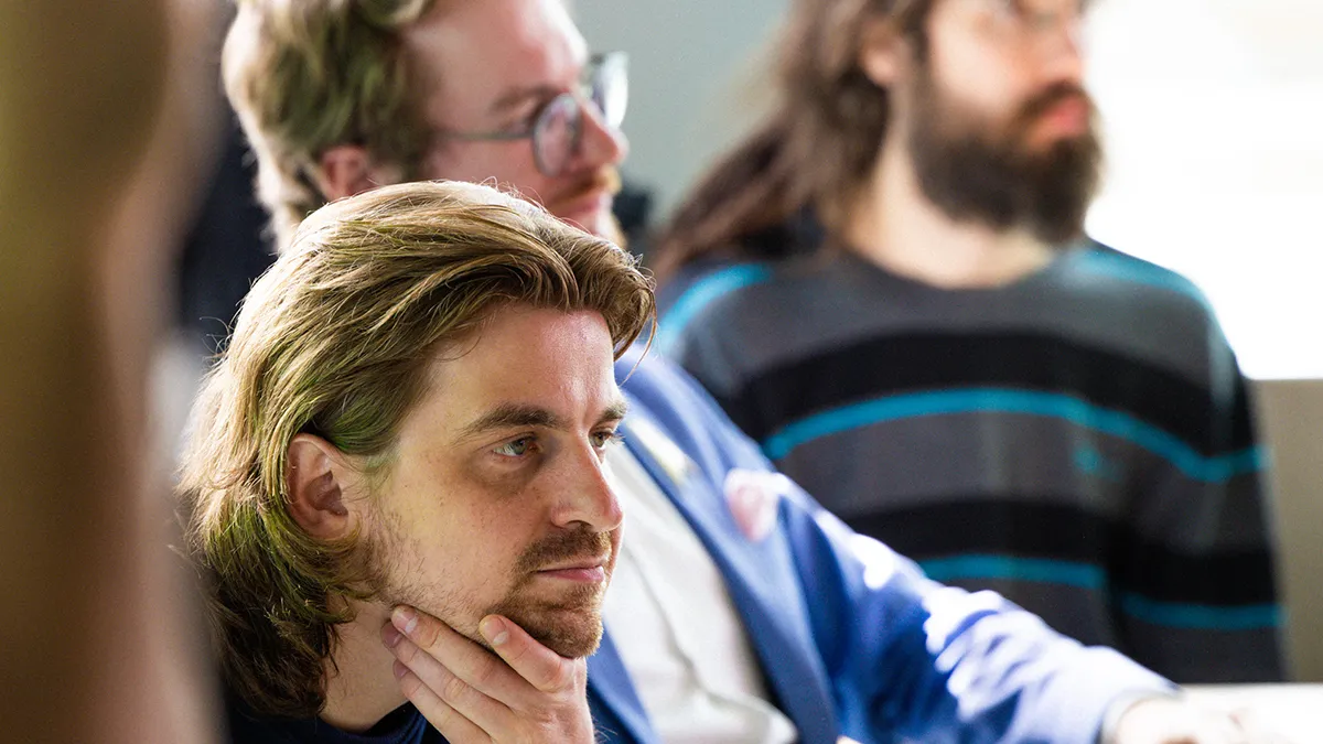 freiheit.com members listen to a tech talk