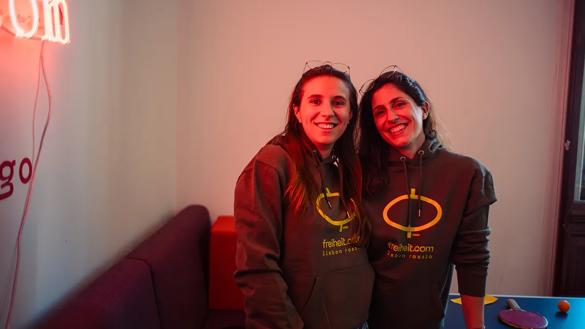 freiheit.com members spend time together after work in the Lisbon hub